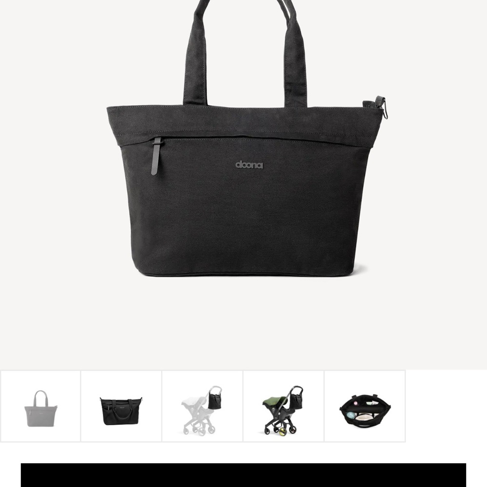 Doona Black Tote Bag NWT